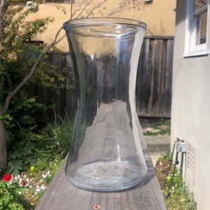 Glass transparent flowers vase